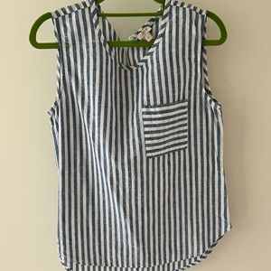 JCrew Gauzey Stripe Top